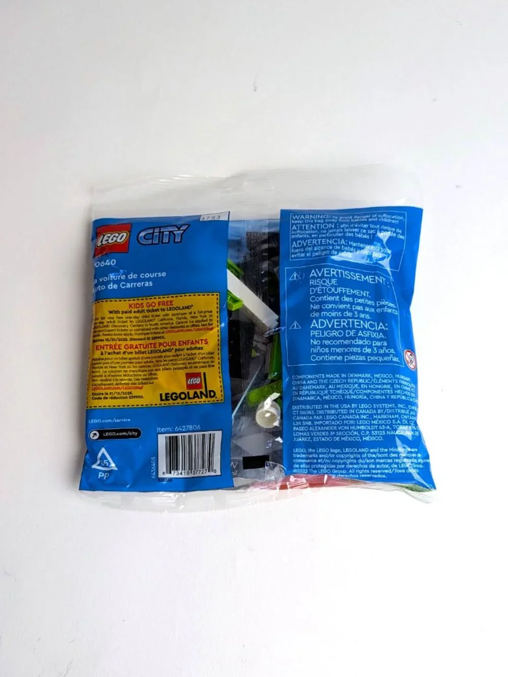 LEGO City Race Car Polybag Set 30640 (44 pcs) NIP New Sealed
